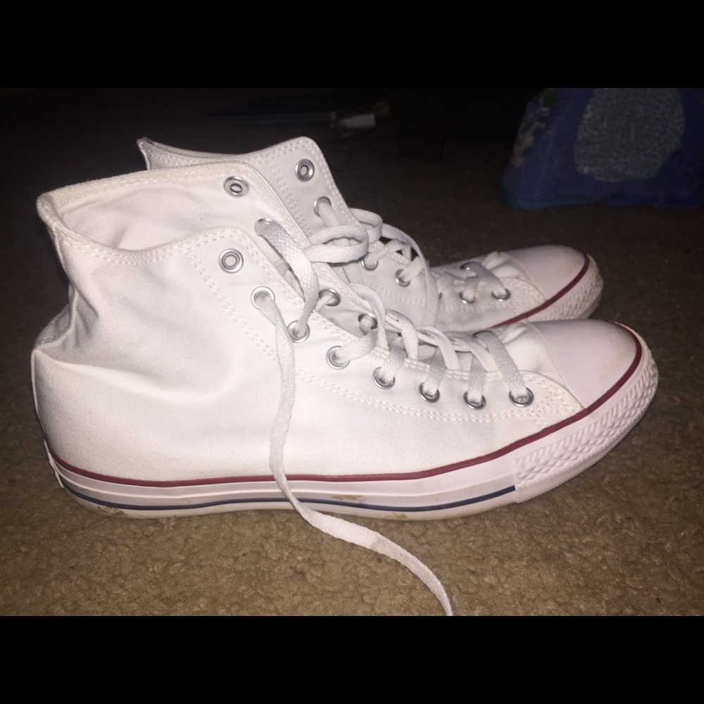 White Hightop Converse Allstars